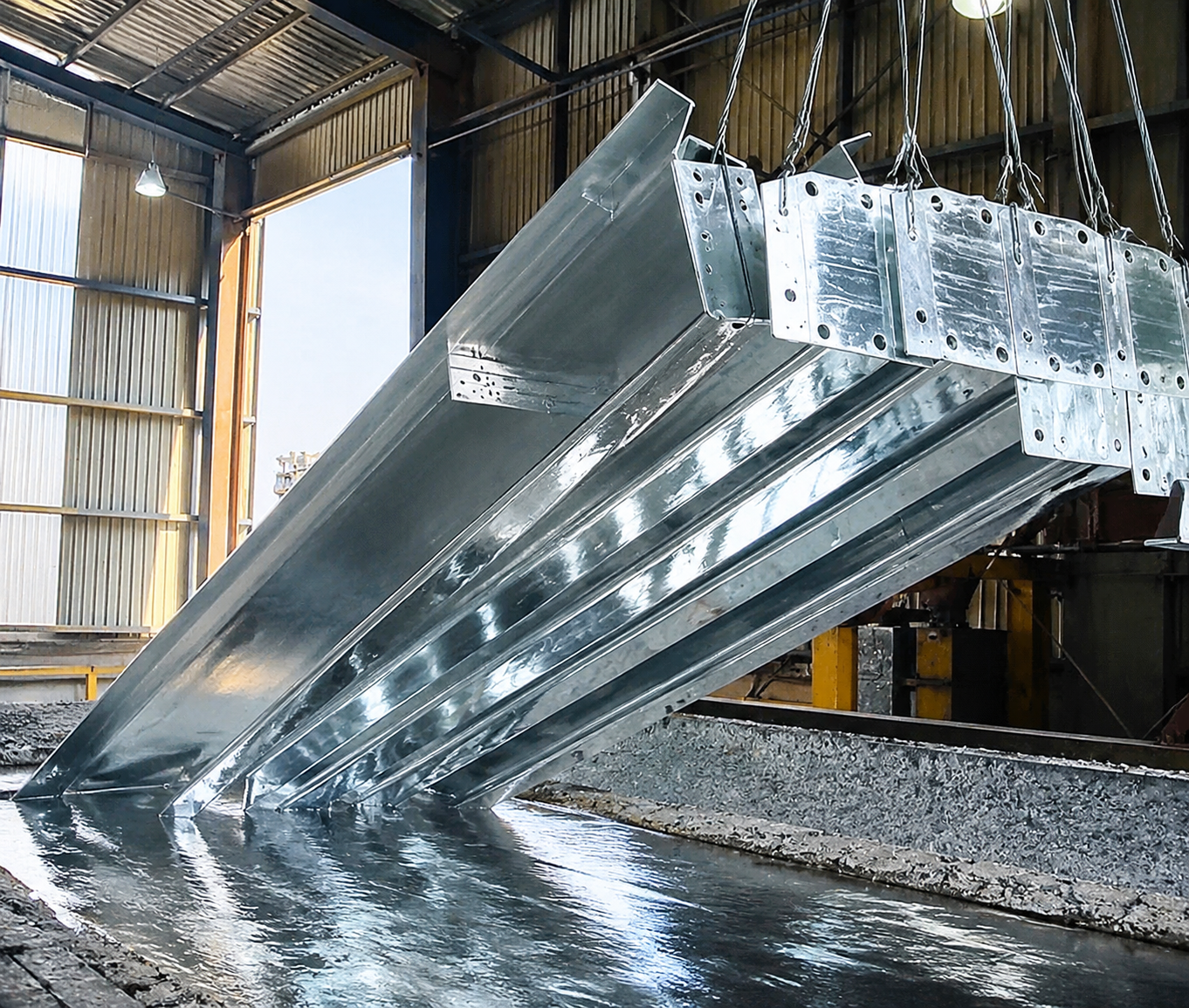 Hot-dip galvanizing process at Unity&nbsp;Electro